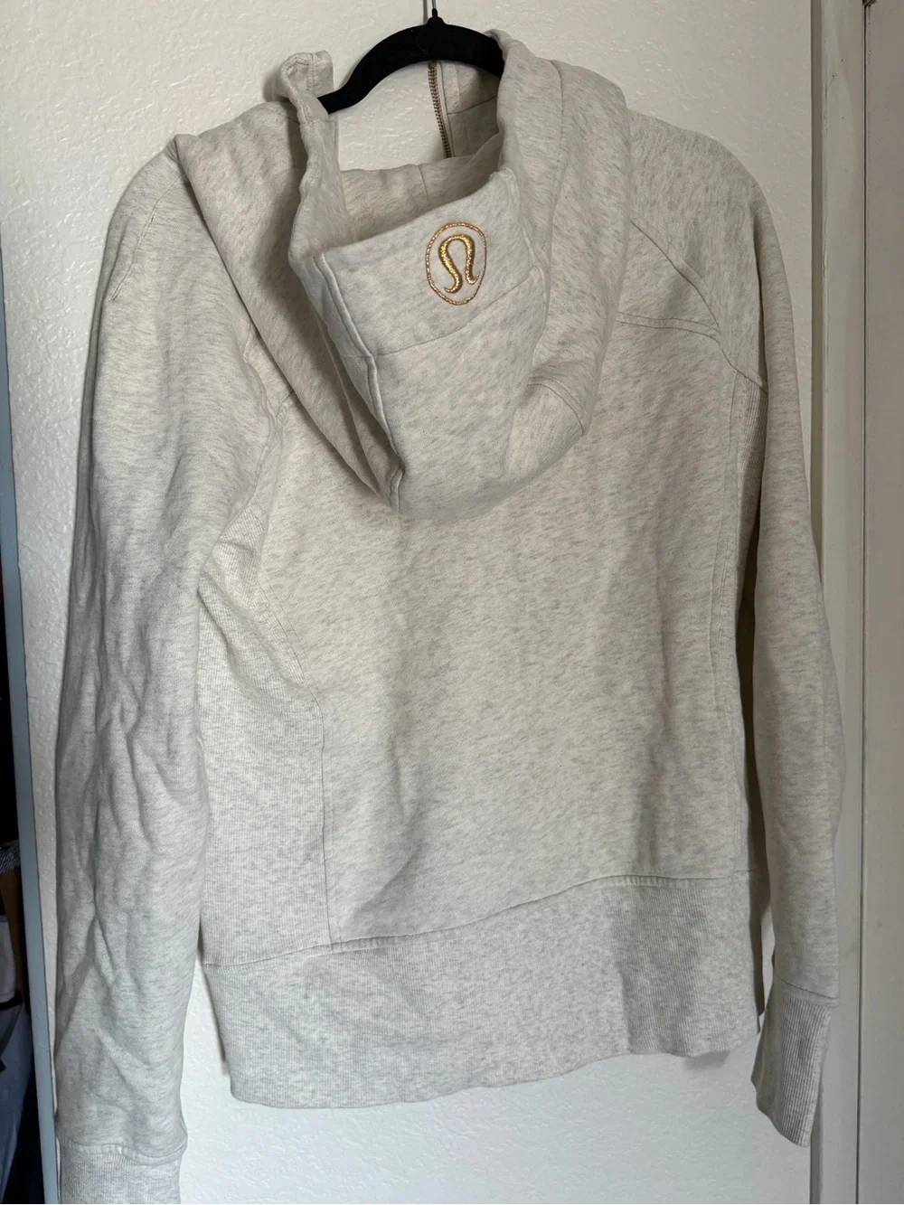 Lululemon Scuba Full Zip Hoodie Oatmeal Heather Size 10